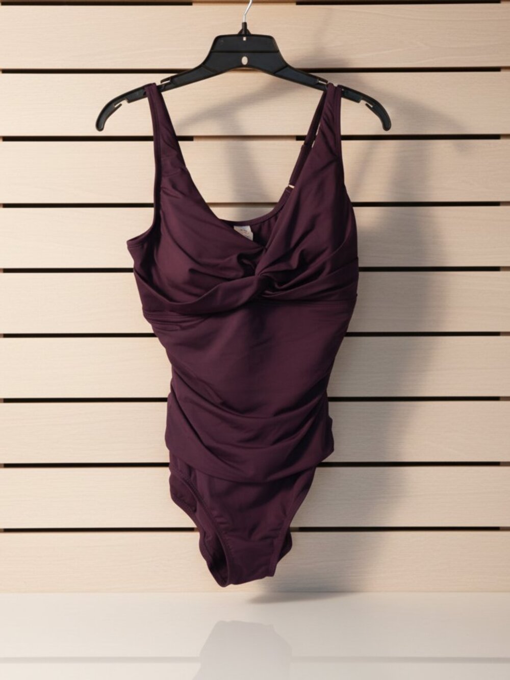 Lands' End Purple One Piece Bathing Suite NWTs Medium